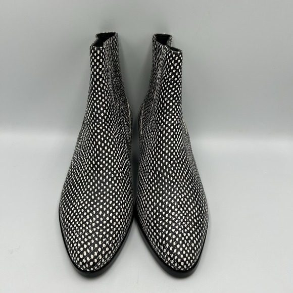 Rag & Bone Rover Black and White Chelsea Boot EU37/US 6.5 City Boho - Picture 3 of 9